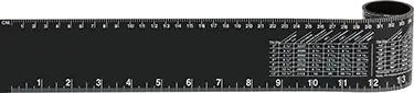 McMaster 8991A71 Pipe Size Chart/Ruler for 1"-6" and 2 mm-60 cm Pipe OD