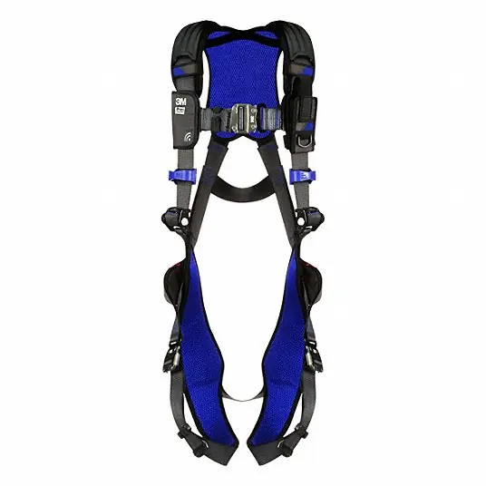 3M DBI-Sala 1113007 Fall Protection Harness Vest Harness, Quick-Connect / Quick-Connect, Revolver, L, Gray
