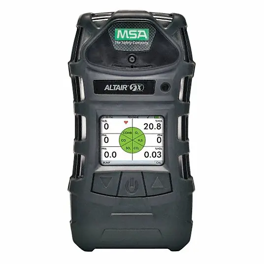 MSA A-ALT5X-BLKB100C020 Multi-Gas Detector ALTAIR 5X, Sampling Pump, Lithium Ion, CL2/CO/CO/H2S/CO/NO2/NH3/O2/SO2