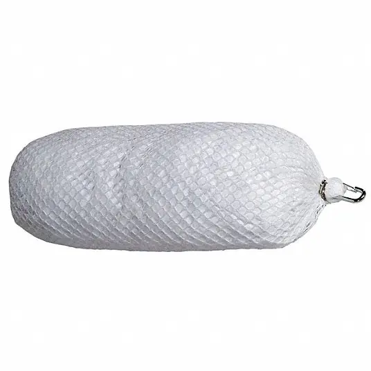 Spilltech WBB515 Sorbent Boom 3 in Dia, 15 in Lg, 5 gal Volume Absorbed per Pkg., White, 0.4 gal, 12 PK
