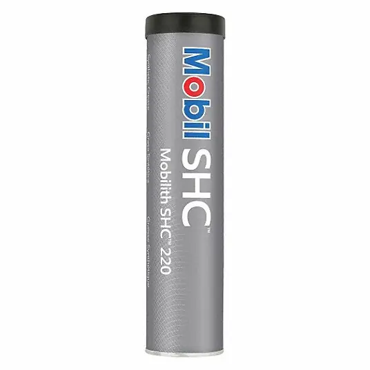 Mobil 121952 Multipurpose Grease Mobilith SHC 220, 13.4 oz, Cartridge, NLGI 2, Lithium Thickener