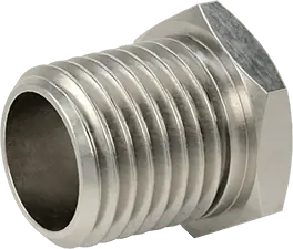 McMaster 2698K315 Alloy 20 Stainless Steel Pipe Fitting Medium-Pressure, Bushing Adapter, 1/4 Male x 1/8 Female