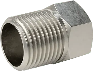 McMaster 2698K314 Alloy 20 Stainless Steel Pipe Fitting Medium-Pressure, Bushing Adapter, 3/8 Male x 1/4 Female