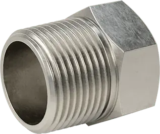 McMaster 2698K313 Alloy 20 Stainless Steel Pipe Fitting Medium-Pressure, Bushing Adapter, 1 Male x 3/4 Female