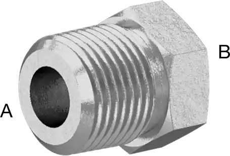 McMaster 48805K524 Precision Extreme-Pressure 316 Stainless Steel Fitting Bushing Reducing Adapter, 3/8 Male x 1/8 Female NPT
