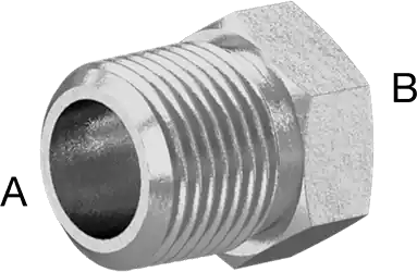 McMaster 48805K525 Precision Extreme-Pressure 316 Stainless Steel Fitting Bushing Reducing Adapter, 3/8 Male x 1/4 Female NPT