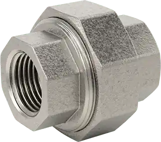 McMaster 4452K225 316 Stainless Steel Threaded Pipe Fitting Low-Pressure, Union Straight Connector, 1/2 NPT Female