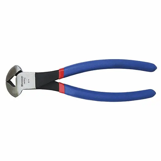 Westward 10Z829 End Cutting Nippers 8 in Overall Lg, For 2.3 mm Max Wire Thick, 30 mm Jaw Wd, Steel