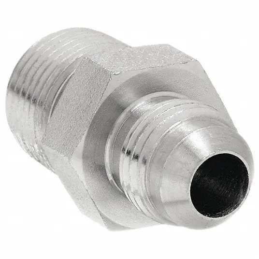 Weatherhead C5205X8X8 Hydraulic Hose Adapter 1/2 in x 1/2 in Fitting Size, Male x Male, NPTF x JIC, Rigid, Straight