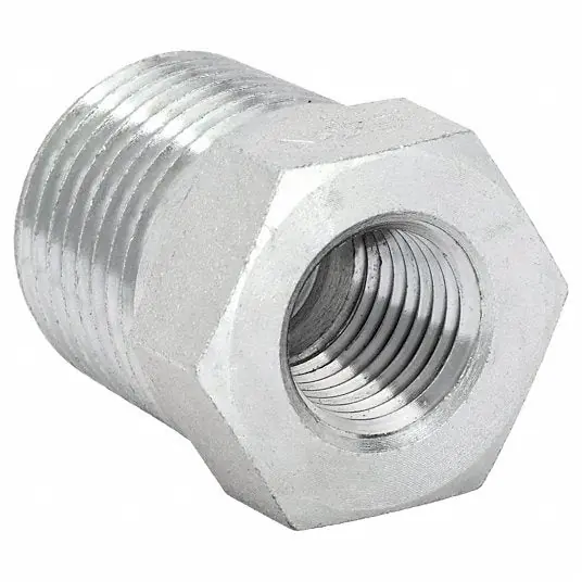 Aeroquip 2081-8-4S Hydraulic Hose Adapter 1/2 in x 1/4 in Fitting Size, Male x Female, NPTF x NPTF, Rigid, Straight