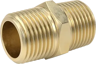 McMaster 5485K24 High-Pressure Brass Pipe Fitting Straight Connector, 1/2 NPT Male