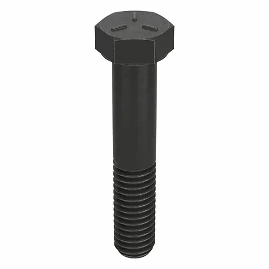 Fabory U01000.037.0225 Hex Head Cap Screw Steel, Grade 5, Black Oxide, 3/8"-16, Coarse, 2 1/4 in lg, Inch, SAE J429, 25 PK