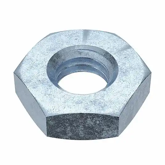 Fabory M11360.030.0001 Hex Nut Jam Hex, M3x0.50 Thread, 5.5 mm Hex Wd, 1.8 mm Hex Ht, Steel, Class 4, Zinc-Plated, 100 PK