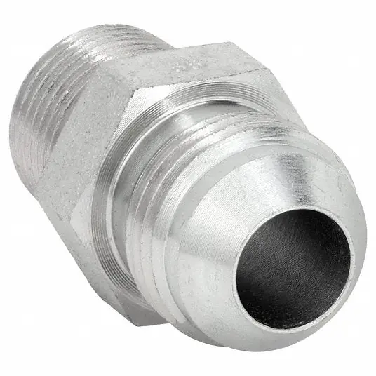 Aeroquip 2021-8-8S Hydraulic Hose Adapter 1/2 in x 1/2 in Fitting Size, Male x Male, NPTF x JIC, Rigid, Straight