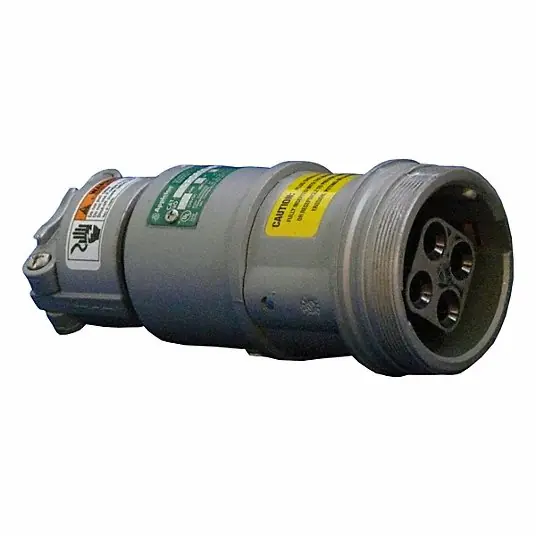 Appleton ARC6034BC Pin and Sleeve Connector Gray, 600V AC, Three Phase, 60 A, 4 Pole, 3 Wire