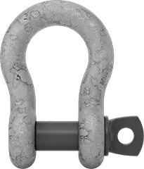 McMaster 3663T44 Galvanized Alloy Steel Shackle with Screw Pin - for Lifting, 3/4" Thick