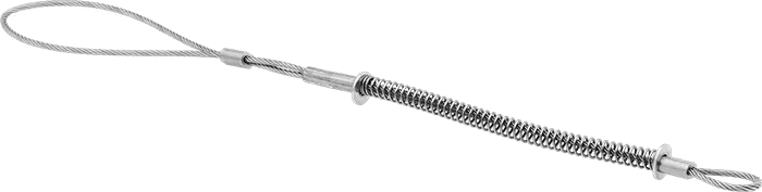 McMaster 5484K29 Hose Whip Check, Spring-Loaded Loop x Choker, for 1-1/2" to 3" Hose ID