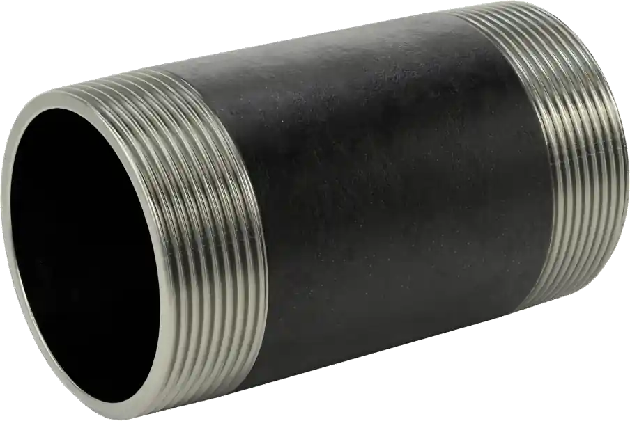McMaster 44615K469 Standard-Wall Steel Pipe Nipple, Threaded on Both Ends, 2 NPT, 4" Long