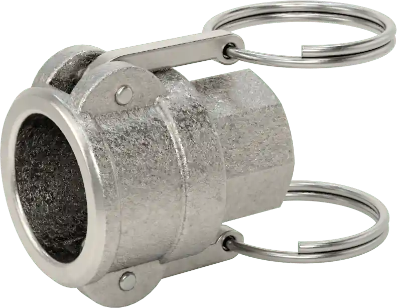 McMaster 53015K21 316 Stainless Steel Cam-and-Groove Hose Coupling, Socket with 316 Stainless Steel Levers, 3/4 Coupling Size x 3/4 NPT Female