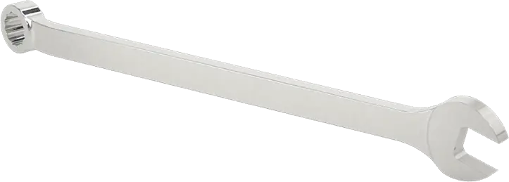 McMaster 56255A31 Polished Chrome-Plated Combination Wrench, with 12-Point Openings, 3/8" Size, 6-1/2" Overall Length