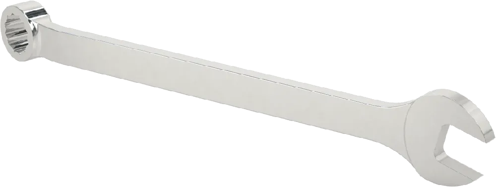 McMaster 56255A37 Polished Chrome-Plated Combination Wrench, with 12-Point Openings, 3/4" Size, 11" Overall Length