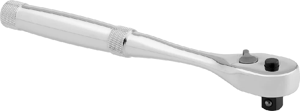McMaster 5823A3 Quick-Release Ratchet Wrench, Sealed Head, 1/2" Square Drive, 10.5" Long, Chrome-Plated Steel