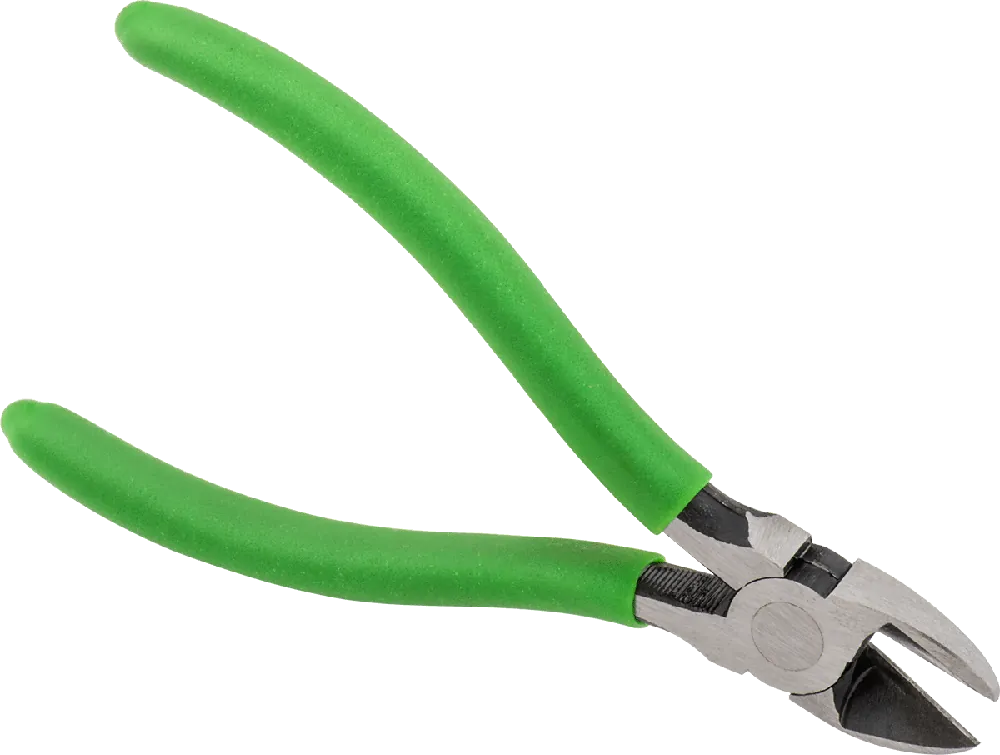 McMaster 5712A22 High-Visibility Wire Cutters, Green Grip, 6-1/2" Overall Length