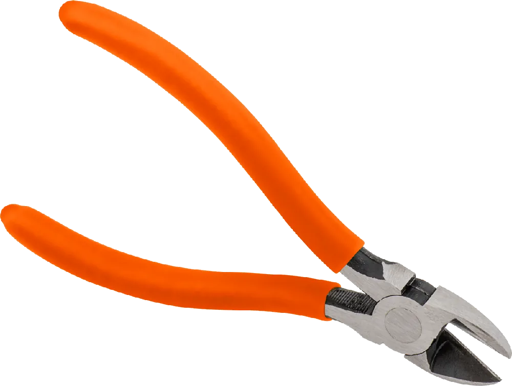 McMaster 5712A21 High-Visibility Wire Cutters, Orange Grip, 6-1/2" Overall Length