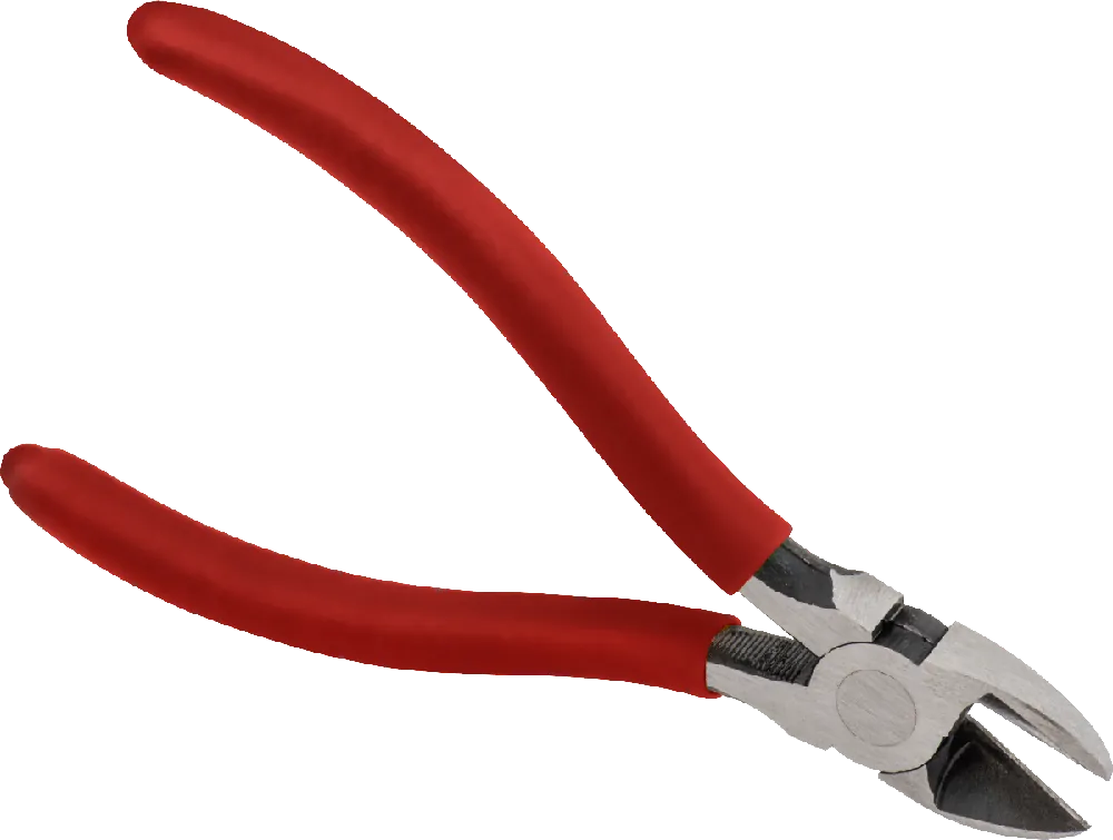 McMaster 5712A23 High-Visibility Wire Cutters, Red Grip, 6-1/2" Overall Length
