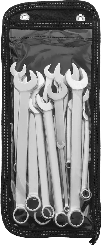 McMaster 5140A12 12-Point Opening Combination Metric Wrench Set, 17 Pieces