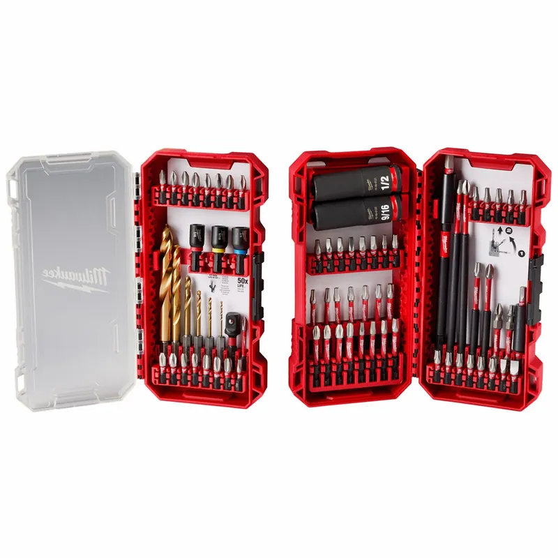 Milwaukee 48-32-4098 Driver Bit Set, Impact Rated, 75 No. of Pieces, Hex/Phillips/Slotted/Square/Torx Head