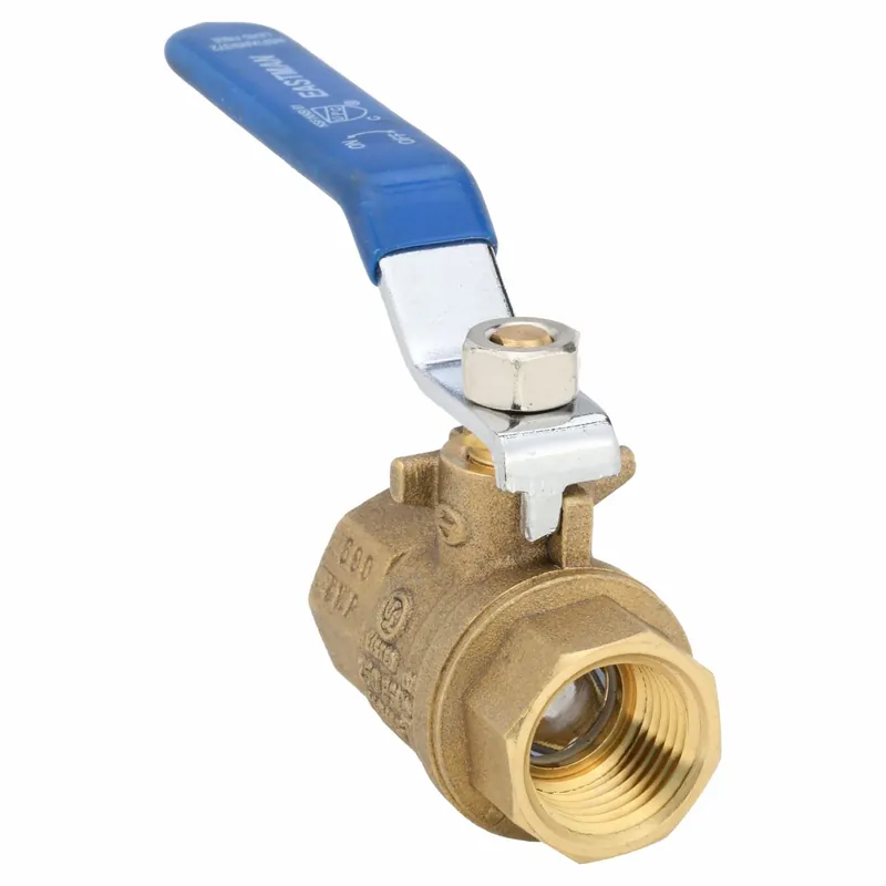 Approved Vendor 20045LF Manual Two-Way Ball Valve, 1/2 in, Brass, Straight, FIP x FIP, Full Port Ball Port