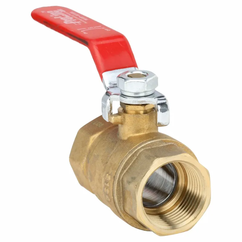 Approved Vendor 107-814 Manual Two-Way Ball Valve, 3/4 in, Brass, Straight, FIP x FIP, Full Port Ball Port