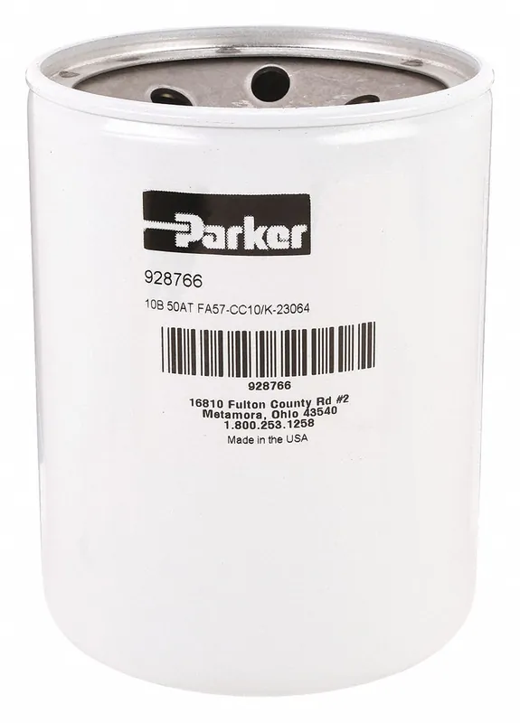 Parker 928766 Hydraulic Filter Element, 50 gpm Max Flow, 150 psi Max Pressure, Fiberglass