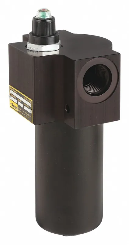 Parker 15P110QBM2KS121 Hydraulic Pressure Filter, Single Lg, 20 gpm Nominal Flow, 3,000 psi Max Pressure