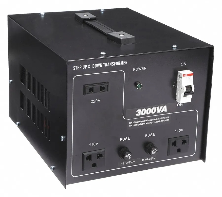 Approved Vendor KV30C523 Step Up/Step Down Voltage Converter, 3 kVA Power Rating, Single Phase, 50/60 Hz
