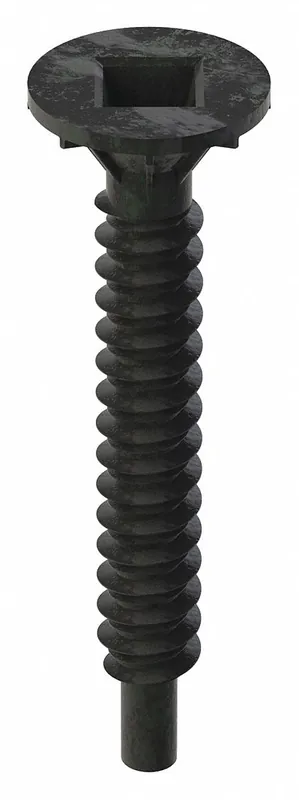 Senco 08T125W Multi-Material Screw, 8 Screw Size, 1-1/4 in Lg, Steel, Plain, Flat, 1,000 PK