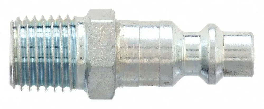 Parker H2E Industrial Quick Connect Coupler Plug, 3/8 in Body, 3/8 in MNPT, Steel, 300 psi