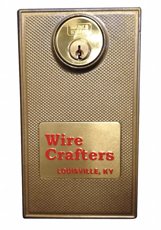 Wirecrafters HDLKXKD Hinged Door Cylinder Lock, Unfinished, Steel, Gold, Locks