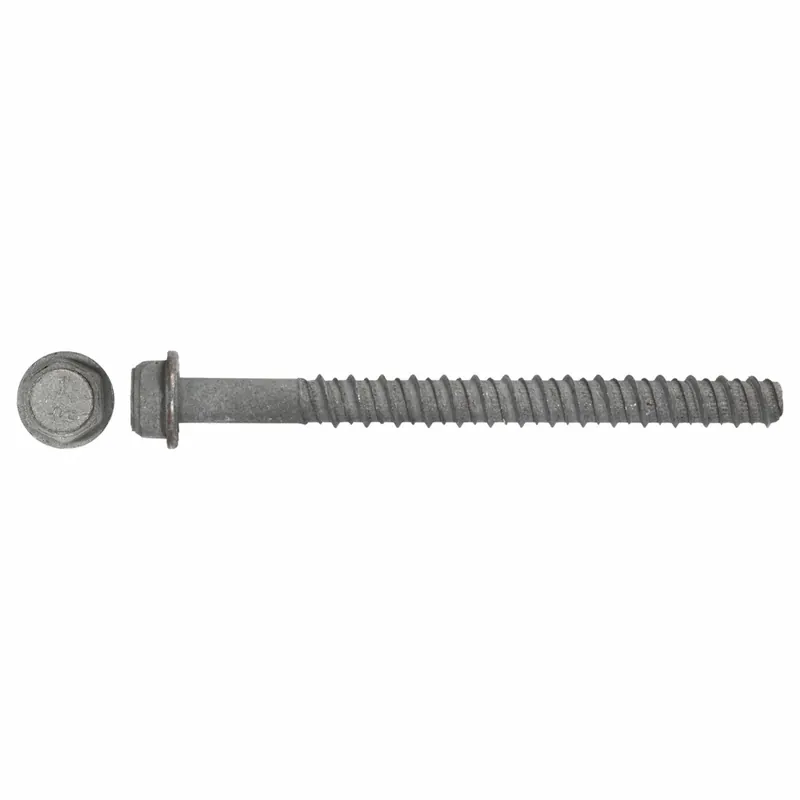 Red Head LDT-1260 Large Diameter Tapcon Screw Anchor, 6 in Overall Lg, 1/2 in Dia, Steel, External Hex, 20 PK