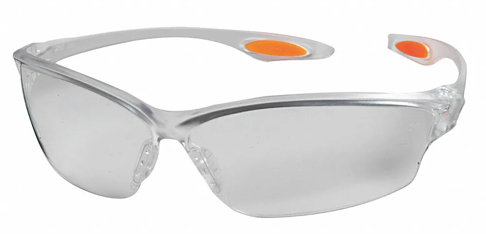 MCR Safety LW210 Safety Glasses, Clear Lens, Frameless, Clear Frame, LW2 Series