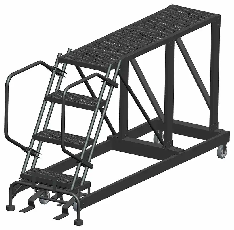 Ballymore SNR4-2460 Mobile Work Platform, 3.3 ft Platform Ht, 24 in x 60 in, 800 lb Capacity, Steel