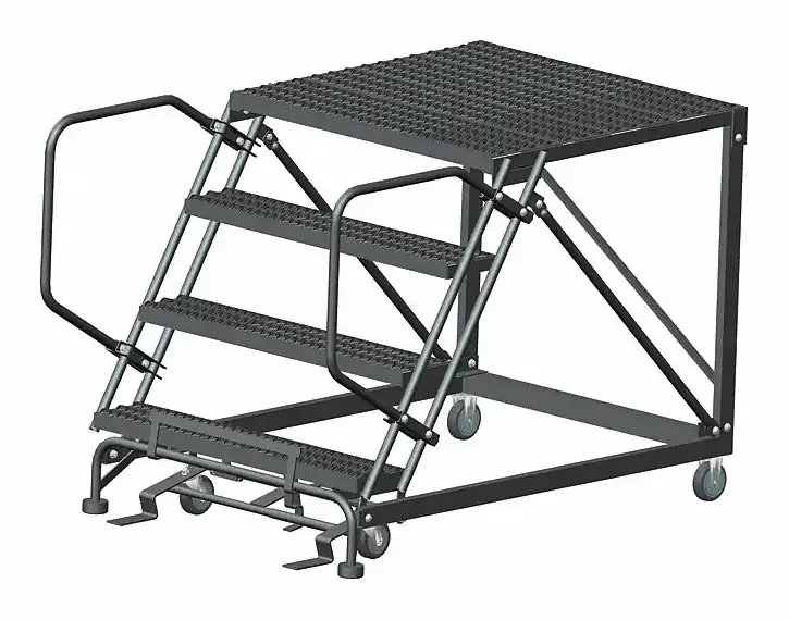 Ballymore SNR4-3636 Mobile Work Platform, 3.3 ft Platform Ht, 36 in x 36 in, 800 lb Capacity, Steel