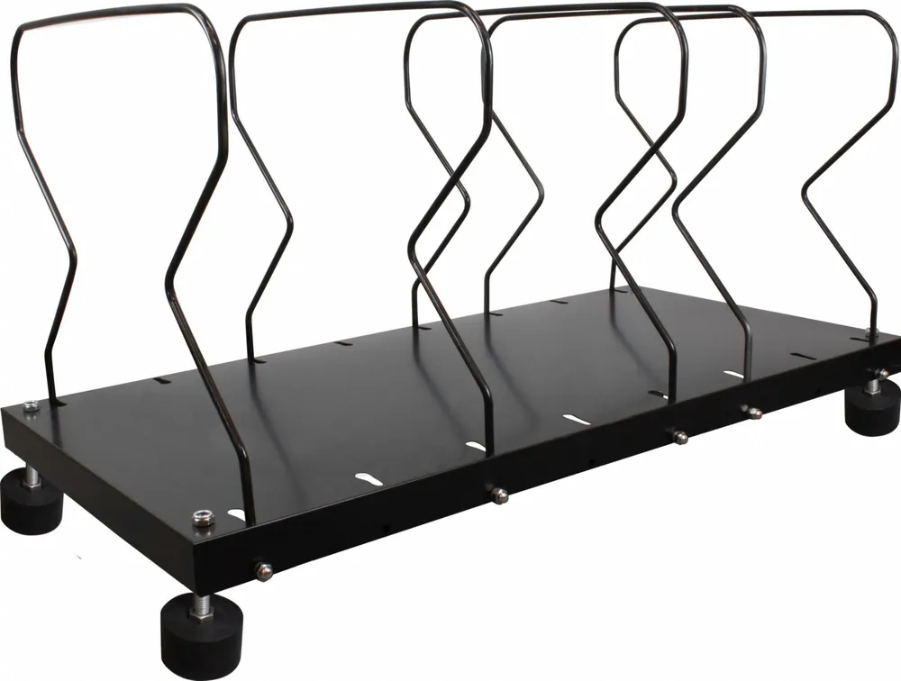 Encore Packaging EP-5810 Packing Table Storage Stand, 48 x 22 x 22 in, Steel, Black, 5 Dividers