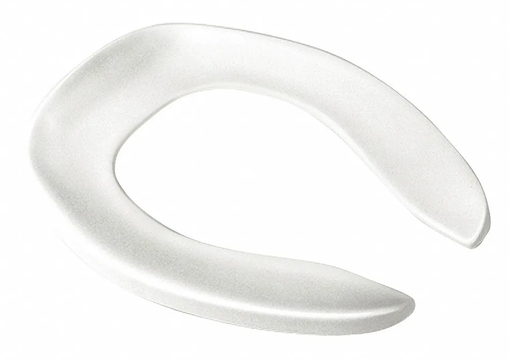 Toto SC534 01 Toilet Seat, Elongated Open Front, No Cover, Polypropylene, White, Concealed Hinge