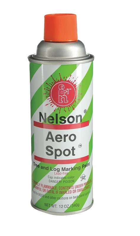 Aero-Spot 30 14 PRO ORANGE Tree Marking Paint, Overhead Dispensing, Orange, 12 oz Aerosol