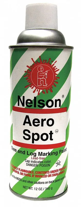 Aero-Spot 30 3 PRO WHITE Tree Marking Paint, Overhead Dispensing, White, 12 oz Aerosol