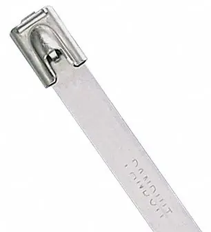 Panduit MLT4LH-LP Stainless Steel Cable Tie, 14.3 in L, 50 PK