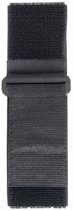 Fastenation 2X24KPVST Hook-and-Loop Cinch Strap, 2 ft Lg x 2 in Wd, Black Polyester, Buckle, 9.55 in Max Bundle, 10 PK