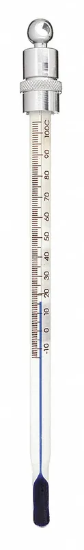 Ever-Safe BM2015PBLS Liquid-in-Glass Pocket Thermometer, -15 to 150°C, 150 mm, Full Immersion, NIST Traceable
